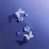 FANCIME「スターライトバタフライ」ルミナスエナメルスターリングシルバーイヤリング