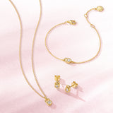 Promise Lock Silver Earrings