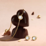 Bracelet pendentif en argent Promise Lock