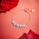FANCI ME "Blooming Rose" Sterling Silver Bracelet Show