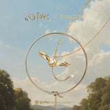 Harry Potter x FANCIME Golden Snitch Sterling Silver Necklace