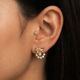 Nature-Inspired Lily of the Valley Dainty Silver Earrings