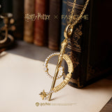 Harry Potter x FANCIME Harry Potter Wand Silver Charm Necklaces