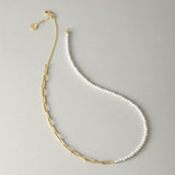 Pearl Grid Harmony Necklace