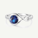 Infinite Embrace Promise Ring In Sapphire