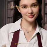 Harry Potter x FANCIME Patronus-Zeichen-Halskette aus Silber, im Dunkeln leuchtend