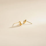 "Sandra" Drop 18K Yellow Gold Stud Earrings - FANCI.ME