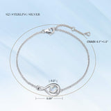 "Infinite Embrace" June Birthstone Moonstone Infinity Symbol Sterling Silver Bracelet