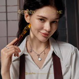 Harry Potter x FANCIME Magic Wand Sterling Silver Charm Necklace
