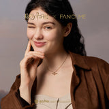 Harry Potter x FANCIME Goldener Schnatz Halskette aus Sterlingsilber