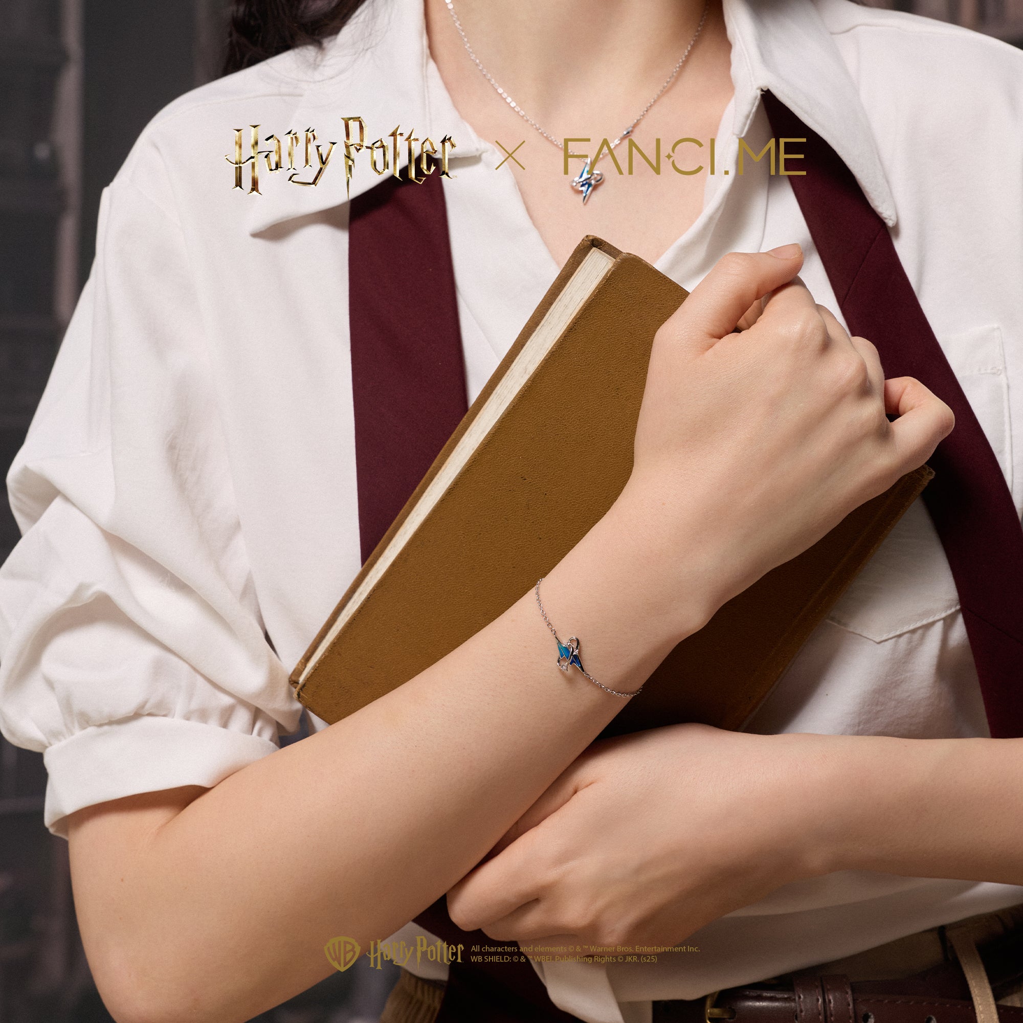 Harry Potter x FANCIME Patronus Mark Silver Bracelet Glow-in-the dark ...