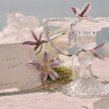 Wisteria Bloom Drop Soft Silver Promise Necklace