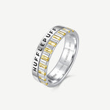 Harry Potter x FANCIME Hufflepuff House Silver Ring