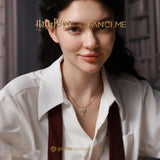 Harry Potter x FANCIME Love Potion Silver Necklace Brushed Texture Design