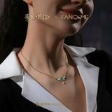 Harry Potter x FANCIME Flying Keys Sterling Silver Necklace Glow-in-the dark Design