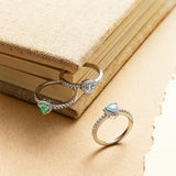 Balance Essential Silver Ring in White CZ