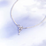 Wisteria Tendril Silver Necklace