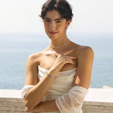 “Wisteria Whisper” Flower Bar Amethyst Silver Bracelet