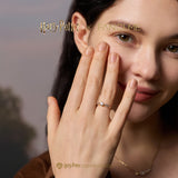 Harry Potter x FANCIME Golden Snitch Silver Ring