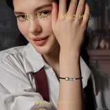 Harry Potter x FANCIME Leather Silver Bracelet