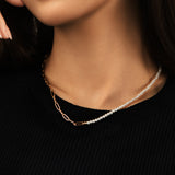 Pearl Grid Harmony Necklace