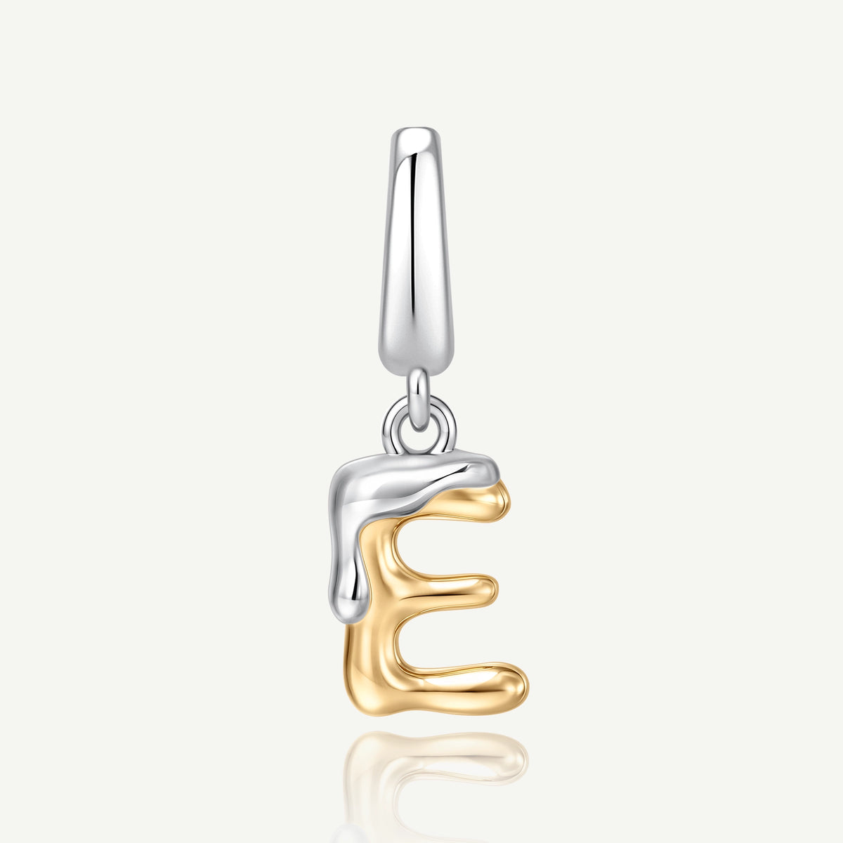 Molten Love Initial Charm Letter E Sterling