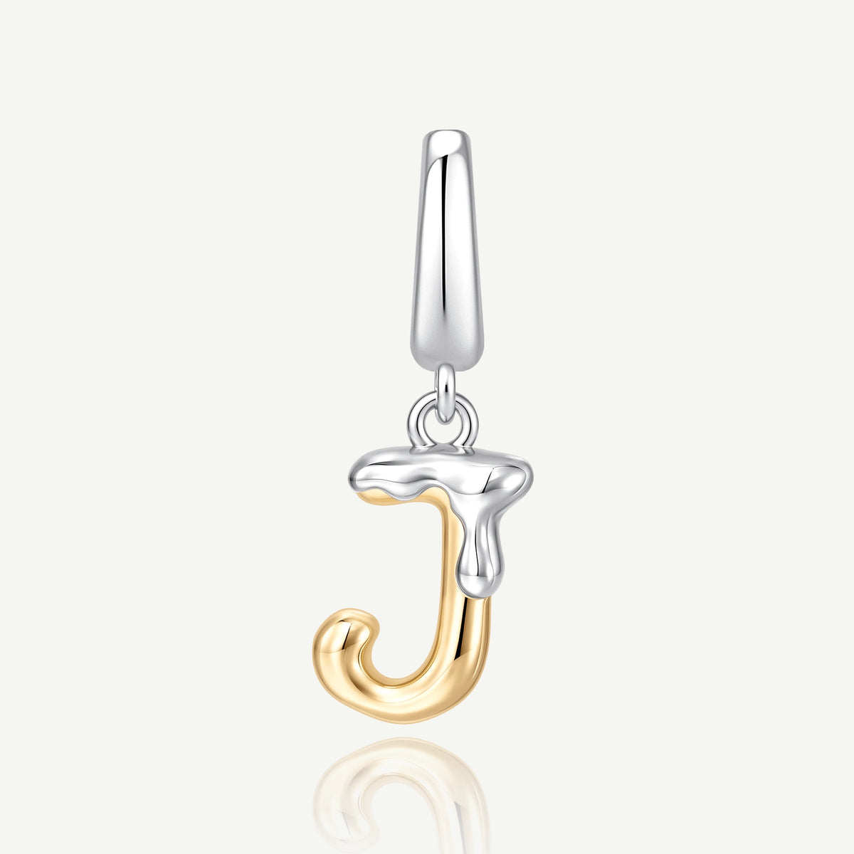 Molten Love Initial Charm Letter J Sterling