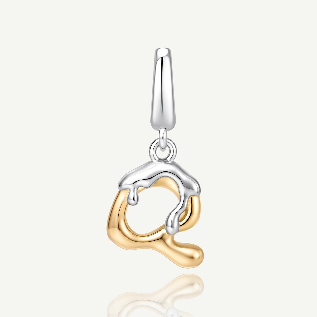 Molten Love Initial Charm Letter Q Sterling