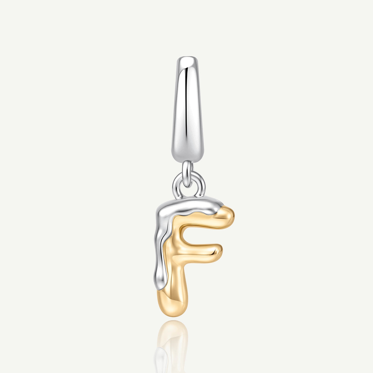 Molten Love Initial Charm Letter F Sterling