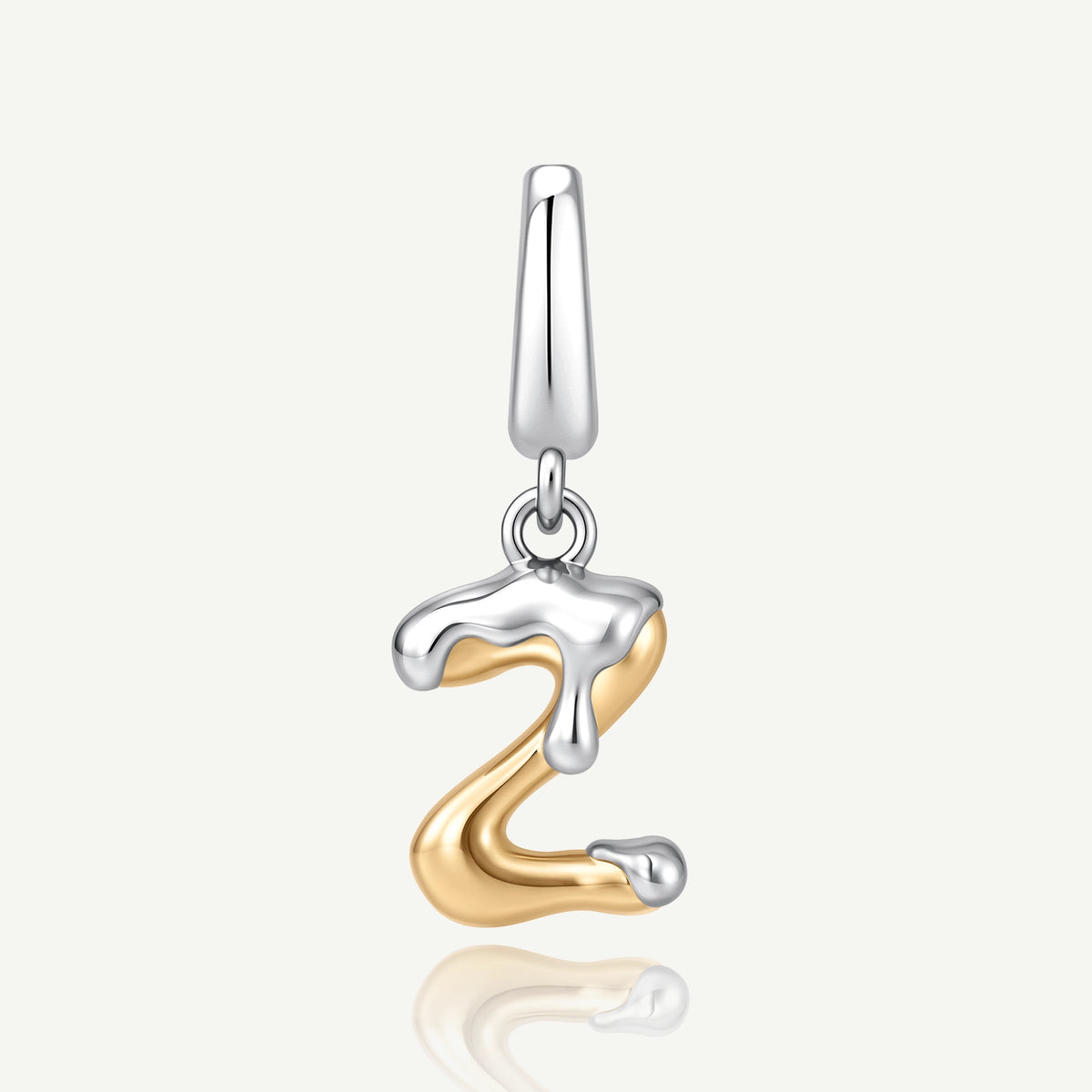 Molten Love Initial Charm Letter Z Sterling