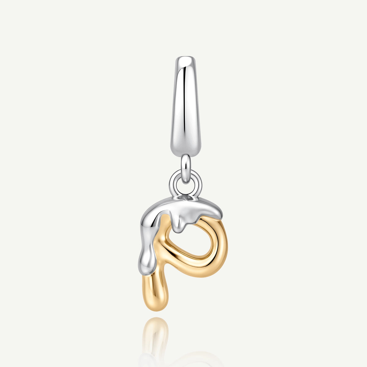 Molten Love Initial Charm Letter P Sterling