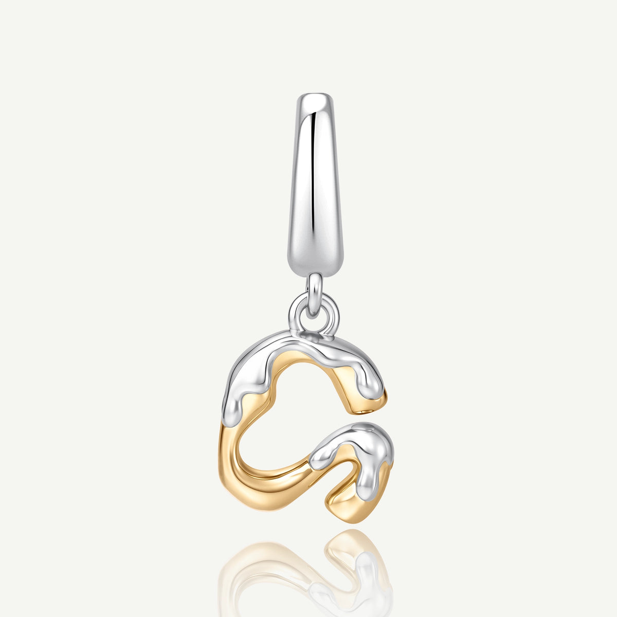 Molten Love Initial Charm Letter G Sterling