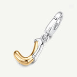 Molten Love Initial Charm Letter J in Sterling Silver