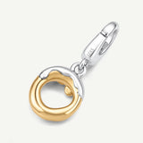 Molten Love Initial Charm Letter O in Sterling Silver