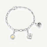 Dark Night Lolita Magic Book Silver Charm