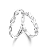 FANCIME "Butterfly Love" Adjustable Matching Sterling Silver Rings