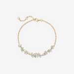FANCIME “Wisteria Whisper” Flower Sterling Silver Gold Bracelet Main