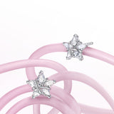 FANCIME "Ms Vega" Twinkling Star Alpha Lyrae Sterling Silver Stud Earring