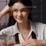 Harry Potter x FANCIME Liebestrank-Halskette aus Silber mit gebürsteter Textur