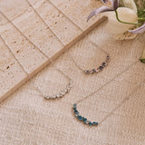 “Wisteria Whisper” Flower Bar Sterling Silver Necklace