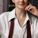 Harry Potter x FANCIME Love Potion Silver Necklace Brushed Texture Design