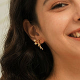 Nature-Inspired Lily of the Valley Bouquet Dainty Silver Earrings