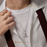 Harry Potter x FANCIME Deathly Hallows Unisex Silver Necklace