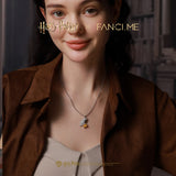 Harry Potter x FANCIME Hedwig Halskette aus Sterlingsilber