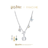 Harry Potter x FANCIME Magic Wand Sterling Silver Charm Necklace