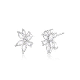 FANCIME “Wisteria Whisper” Flower Sterling Silver Post Earrings