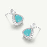 Trinity Essential Silver Earrings in Turquoise
