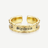 Harry Potter x FANCIME Slytherin House Sterling Silver Ring