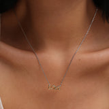 Molten Love LOVE Letter Necklace in Sterling Silver