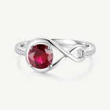 Infinite Embrace Promise Ring In Ruby